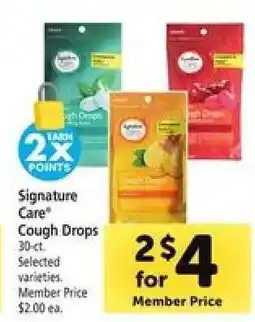 Safeway Signature Care Cough Drops offer