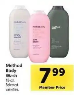 Safeway Method Body Wash offer