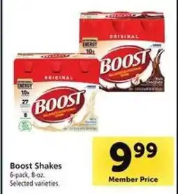 Safeway Boost Shakes offer