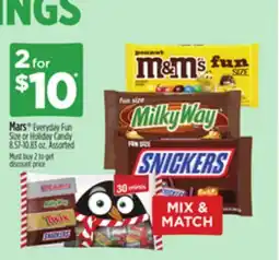 Dollar General Mars Everyday Fun Size or Holiday Candy offer