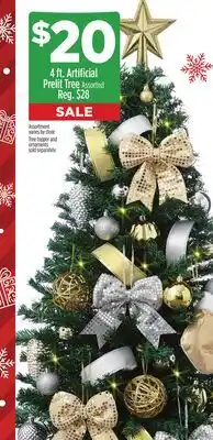 Dollar General 4 ft. Artificial Prelit Tree offer