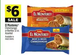 Dollar General El Monterey Chimichangas or Burritos offer