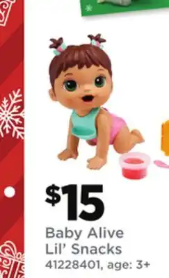 Dollar General Baby Alive Lil' Snacks offer