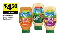 Dollar General Hidden Valley Buffalo, Jalapeño or Garlic Ranch offer