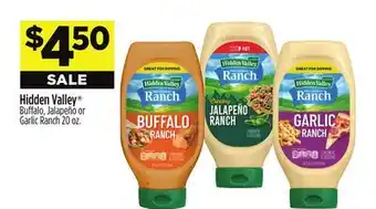 Dollar General Hidden Valley Buffalo, Jalapeño or Garlic Ranch offer