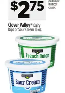 Dollar General Clover Valley Dairy Dips or Sour Cream offer