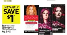 Dollar General Splat Hair Color or Color Oops Hair Color Remover offer