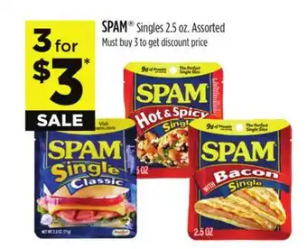 Dollar General SPAM Singles offer