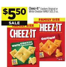 Dollar General Cheez-It Crackers Original or White Cheddar FAMILY SIZE offer