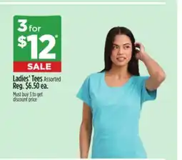 Dollar General Ladies' Tees offer