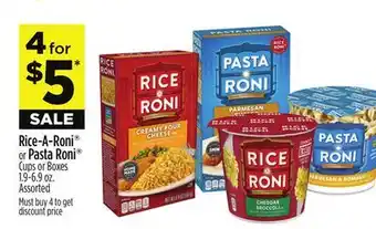 Dollar General Rice-A-Roni or Pasta Roni Cups or Boxes offer