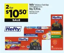 Dollar General Hefty Kitchen or Trash Bags offer