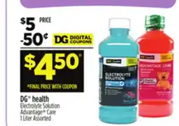 Dollar General DG health Electrolyte Solution Advantage Care offer