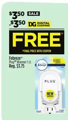 Dollar General Febreze Plug Warmer offer