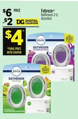 Dollar General Febreze Bathroom offer