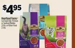 Dollar General Heartland Farms Cat Food Ship 'N Shore or Seafood Medley or Kitten Food offer