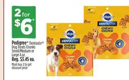 Dollar General Pedigree Dentastix Dog Treats Chunks offer
