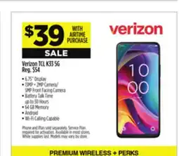 Dollar General Verizon TCL K33 5G offer