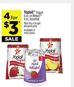 Dollar General Yoplait Yogurt oz Whips offer