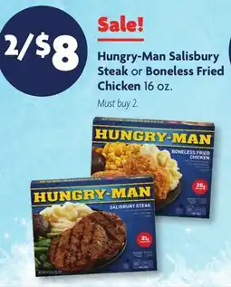 Family Dollar Hungry‑Man Salisbury Steak or Boneless Fried Chicken offer