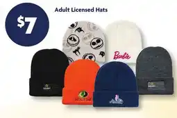 Family Dollar Adult Licensed Hats offer