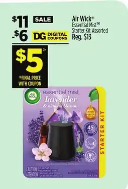 Dollar General Air Wick Essential Mist Starter offer