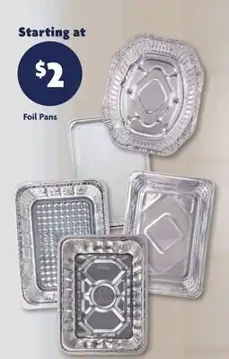 Family Dollar Foil Pans offer