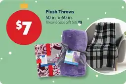 Family Dollar Plush Throws offer