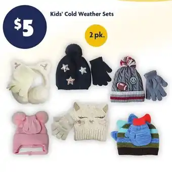 Family Dollar Kids' Cold Weather Sets offer