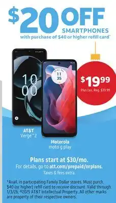 Family Dollar SMARTPHONES offer
