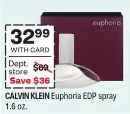 CVS CALVIN KLEIN Euphoria EDP spray offer
