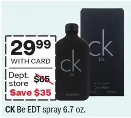 CVS CK Be EDT spray offer