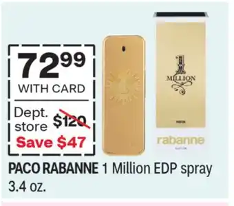 CVS PACO RABANNE 1 Million EDP spray offer