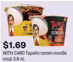 CVS Tapatío ramen noodle soup offer