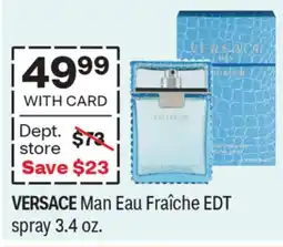 CVS VERSACE Man Eau Fraîche EDT spray 3.4 oz offer