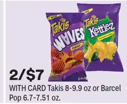 CVS Takis 8-9.9 oz or Barcel Pop 6.7-7.51 oz offer