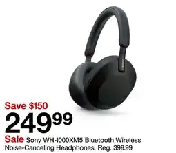 Target Sony WH-1000XM5 Bluetooth Wireless Noise Canceling Headphones offer