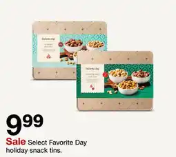 Target Select Favorite Day holiday snack tins offer