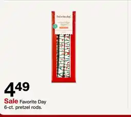 Target Favorite Day 6-ct. pretzel rods offer