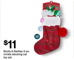 Target Boots & Barkley 5-pc. crinkle stocking cat toy set offer