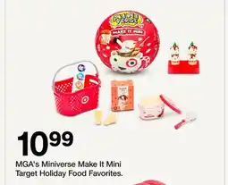 Target MGA's Miniverse Make It Mini Target Holiday Food Favorites offer