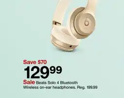 Target Beats Solo 4 Bluetooth Wireless on-ear headphones offer