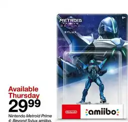 Target Nintendo Metroid Prime 4: Beyond Sylux amiibo offer