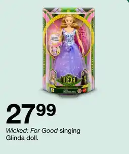 Target Wicked: For Good singing Glinda doll offer