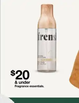 Target Fragrance essentials offer