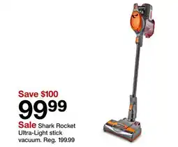 Target Shark Rocket Ultra-Light stick vacuum offer