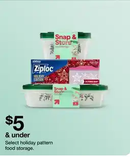 Target Select holiday pattern food storage offer