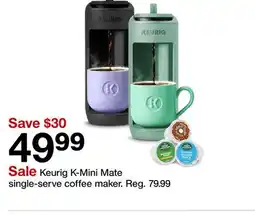 Target Keurig K-Mini Mate single-serve coffee maker offer