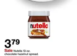 Target Nutella 13 - oz. chocolate hazelnut spread offer
