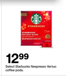 Target Select Starbucks Nespresso Vertuo coffee pods offer